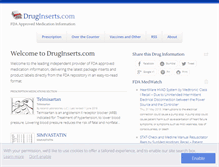 Tablet Screenshot of druginserts.com